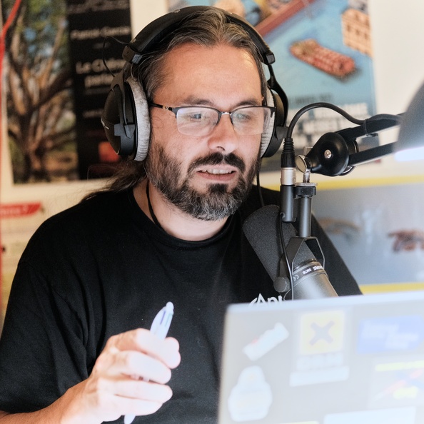 Photo de Fred à la radio